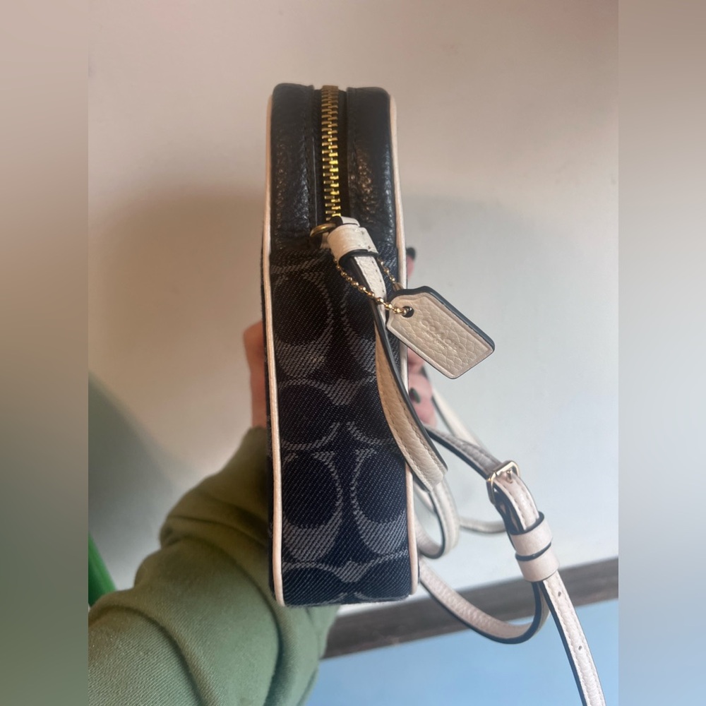 Coach North/South Crossbody In Signature Jacquard denim style - Picture 7 of 14